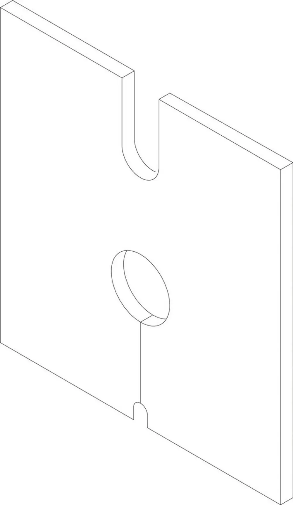 Weißes, rechteckiges Bauteil mit einer Aussparung und einer runden Öffnung. Hersteller ist Bosch. Angedeutete Form für einen Wärmeübertragungsprozess.